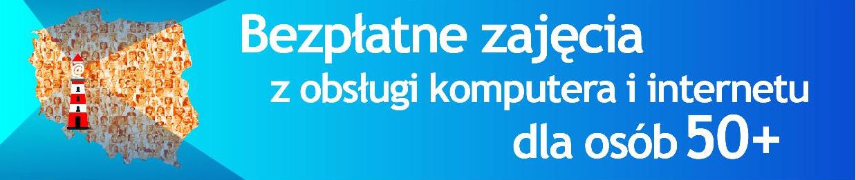 Bezpłatne zajęcia z obsługi komputera i internetu dla osób 50+